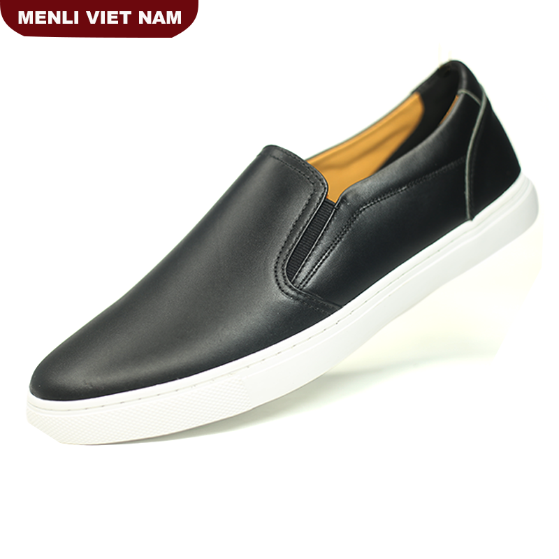 [DA BÒ-BH 12 THÁNG] Giày lười nam da thật MENLI GLLZ166