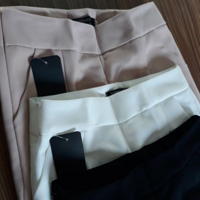 Quần baggy nữ  lưng chun xẻ tà sang chảnh