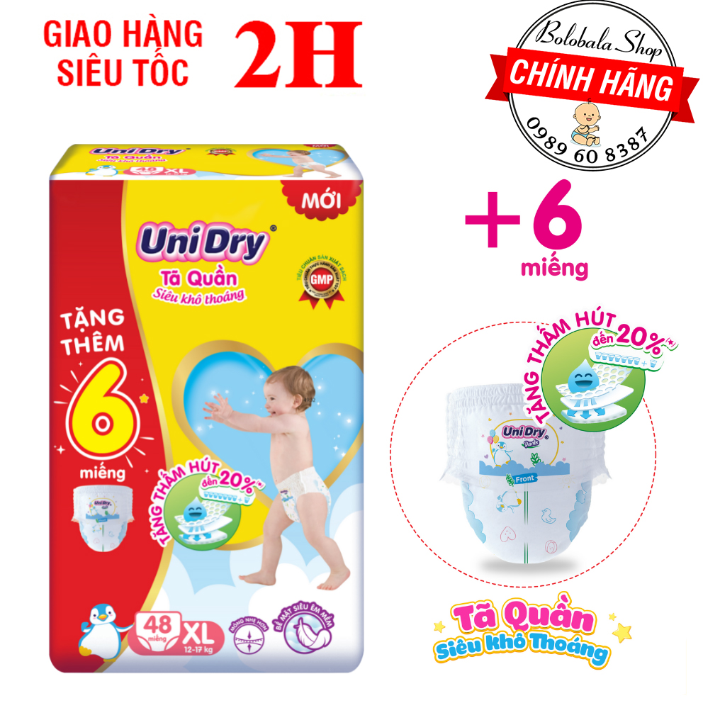 [HCM]Tã quần Unidry M60/ L54/ XL48/ XXL44/ M76/ L68/ XL60/ XXL54