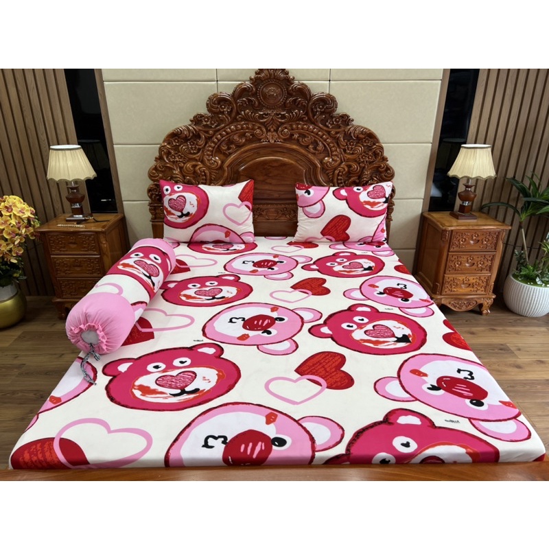 Bộ ga gối đầu gấu