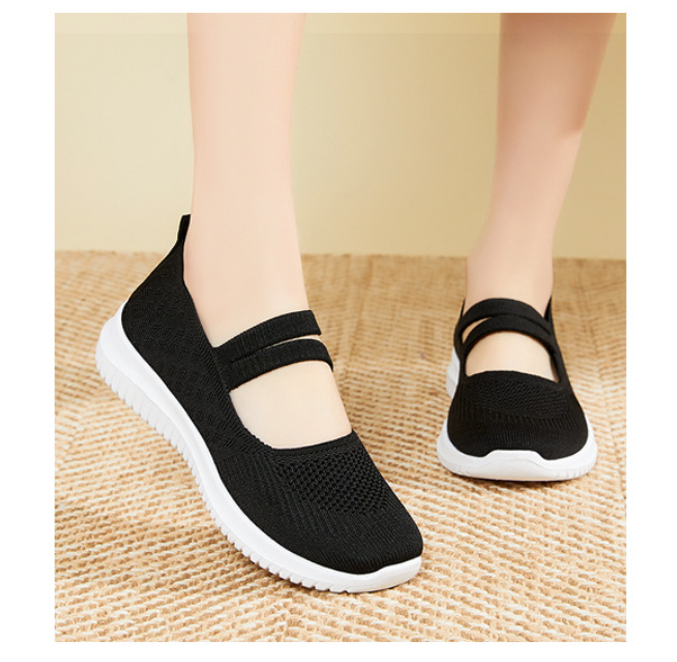 Giày Lười Nữ Vải Xinh Ghenshi09