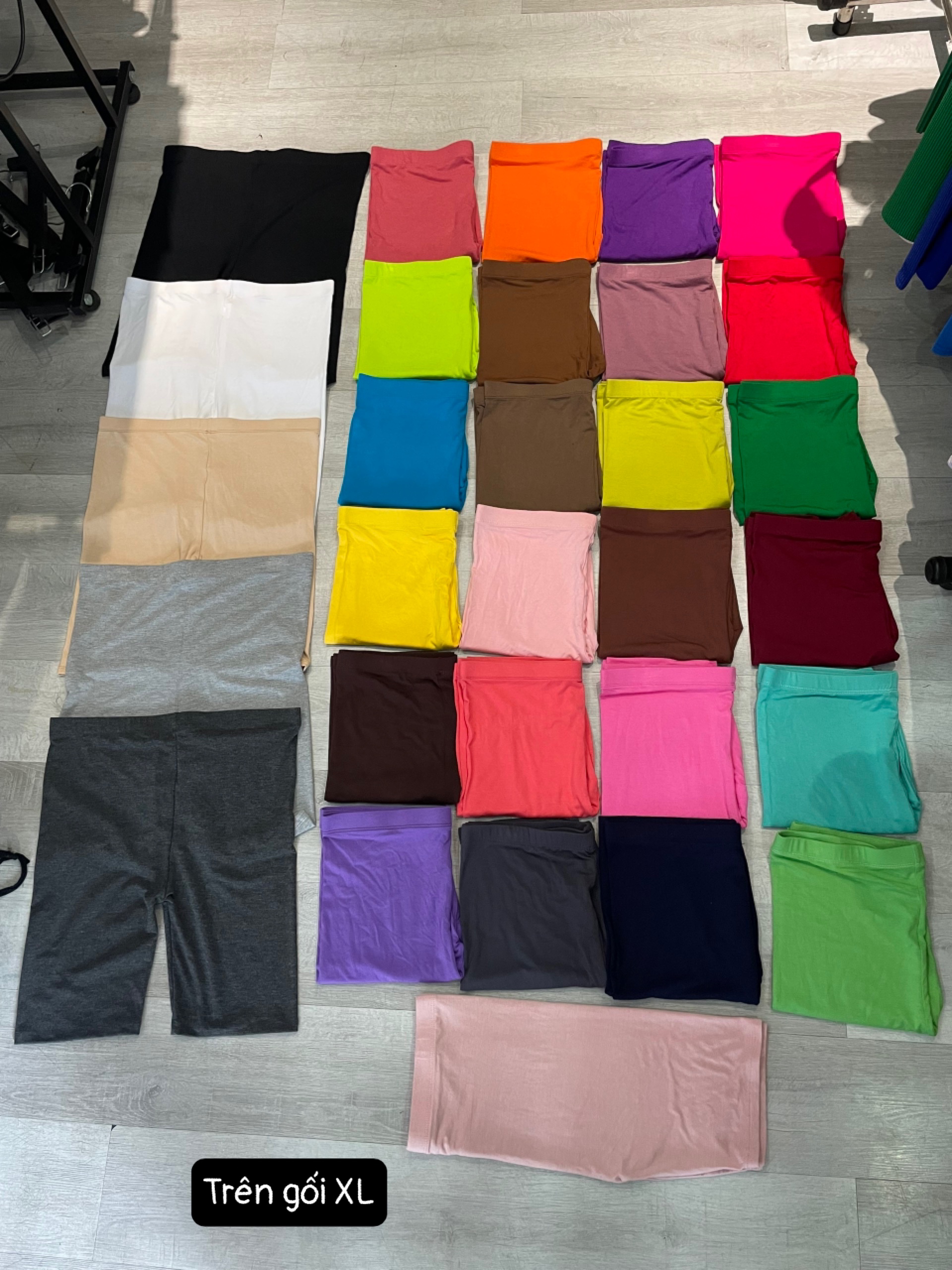 (40-72kg) Quần legging nữ ngố trên gối RAINBOW thái lan (legging nữ thun thái)