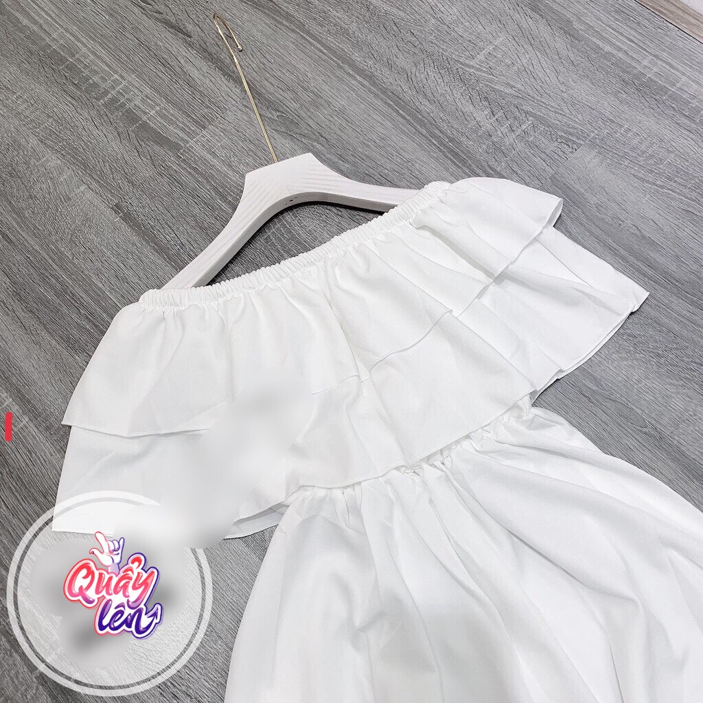 Váy trễ vai mặc 2 kiểu siêu hót
