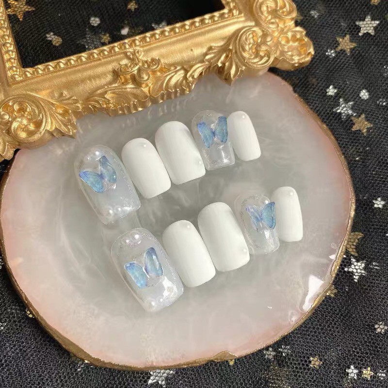 Móng úp 12 chiếc kèm dũa keo - Nail Chubby - A87