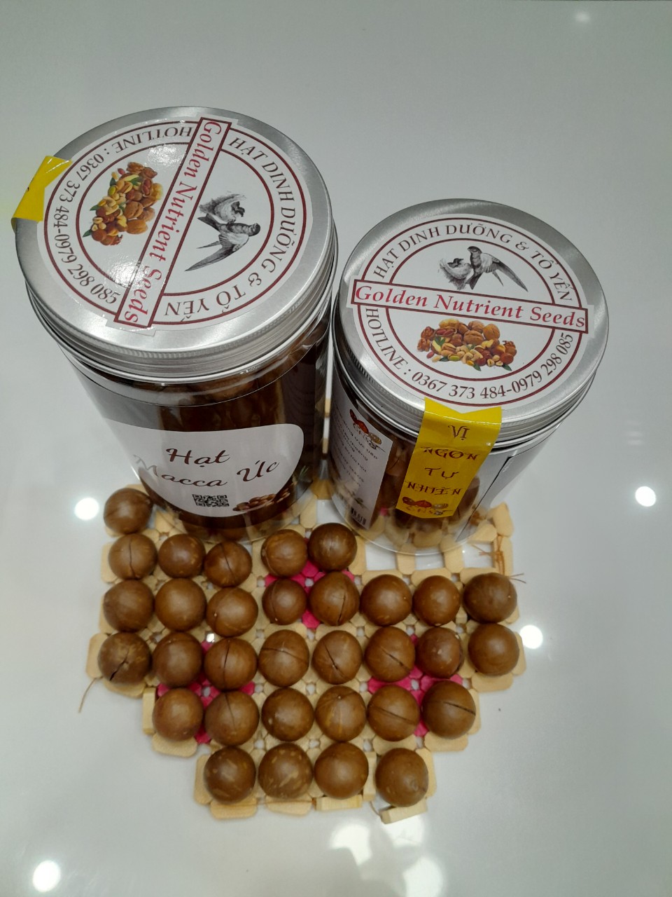 Hạt Macca Úc Nứt Vỏ GNS Hộp 350g