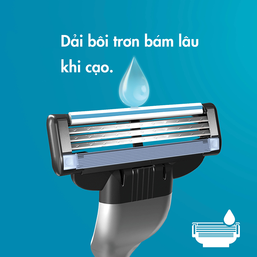 [Chính hãng] Hộp Lưỡi dao cạo râu Gillette Mach3 Classic vỉ 4 cái - Mach 3 Basic cao cấp