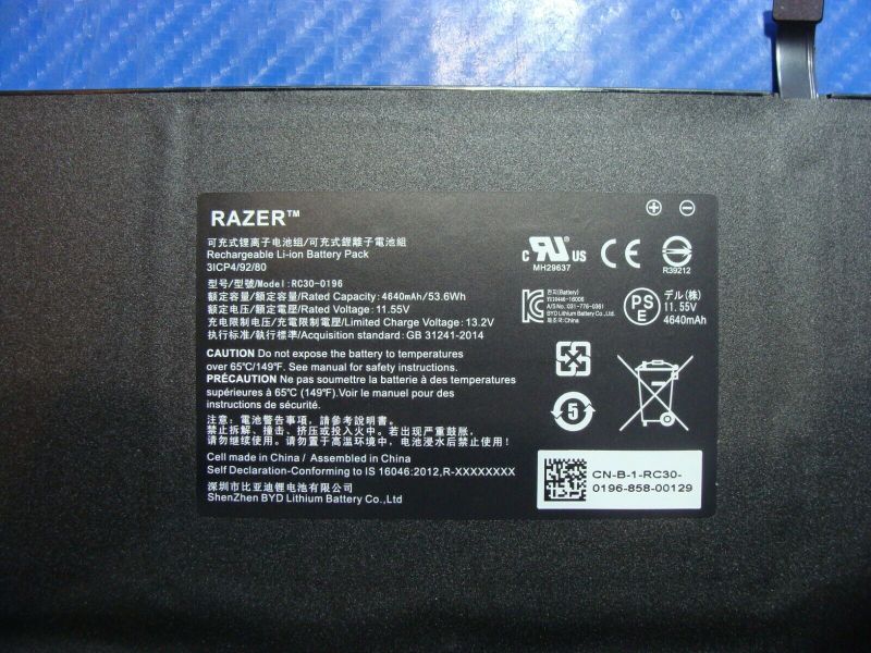 Bảng giá Pin(battery) Original Laptop Razer Rc30-01962E52 Zin Phong Vũ