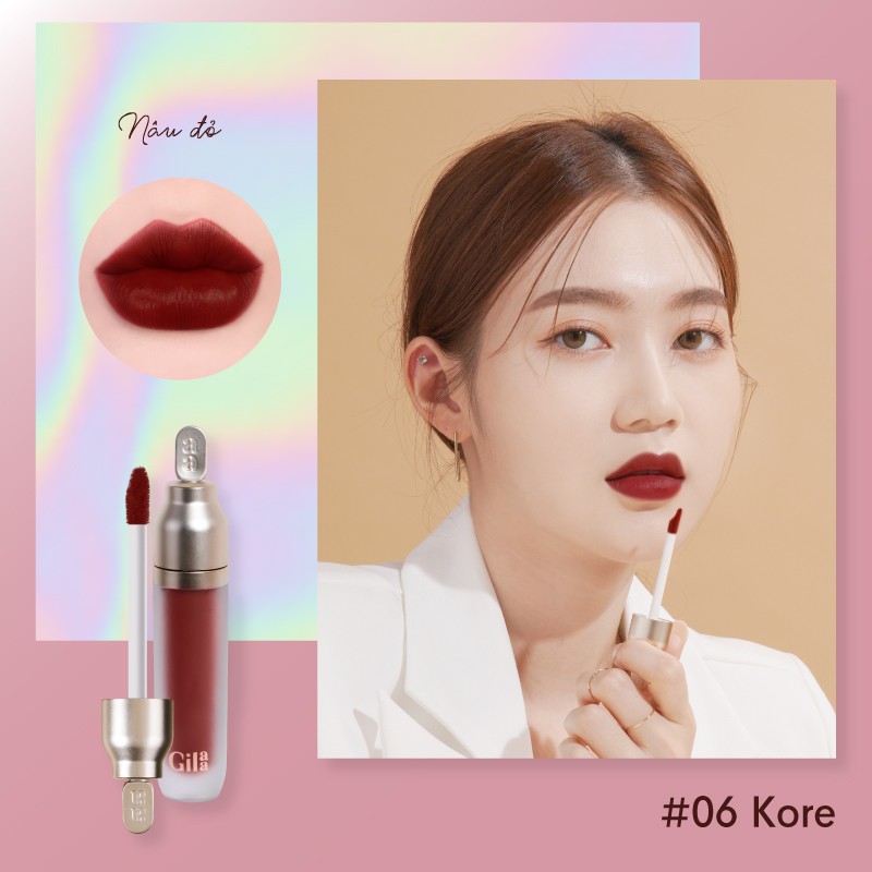 Son kem lì Glamrr Q Long Wear Lip Cream Full Size (5g)