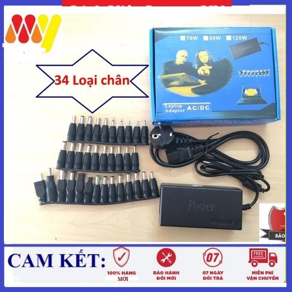 Sạc đa năng laptop 34 đầu 120w