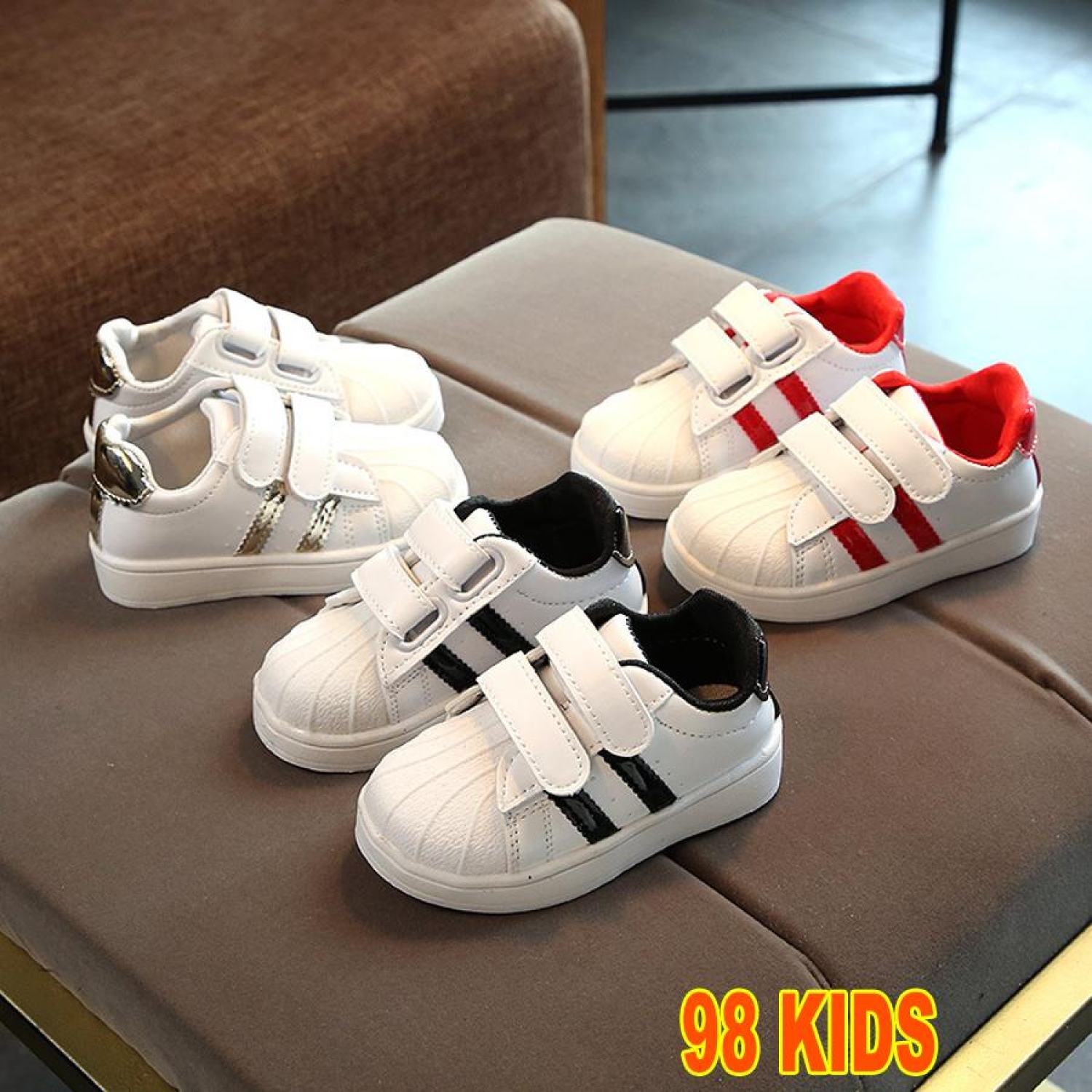 Giày thể thao cho bé giày tập đi cho bé trai bé gái 1-6 tuổi 2 sọc đáng