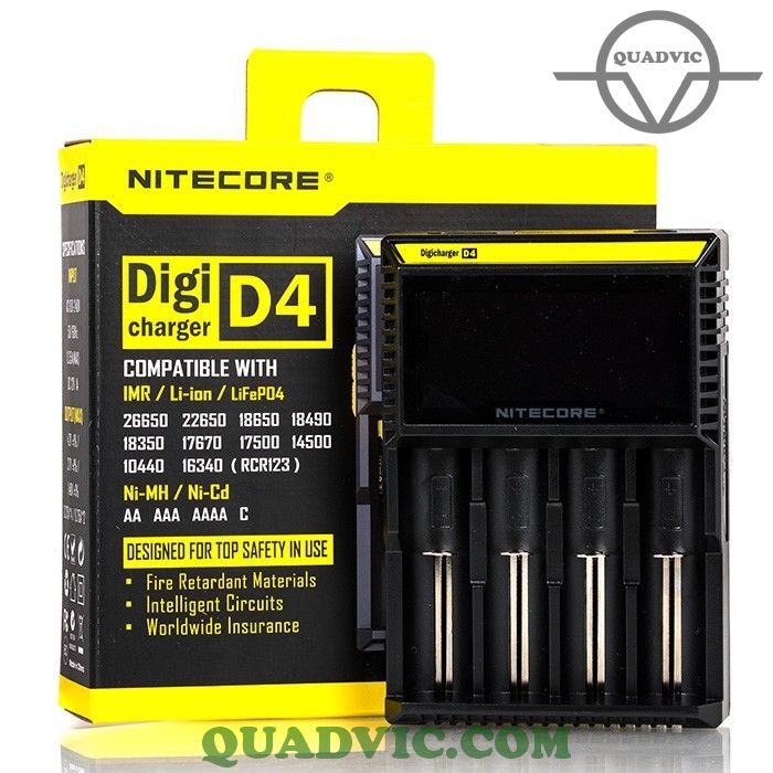 [HCM]Sạc pin đa năng cao cấp Nitecore D4 Digicharger N00343 Quadvic.com