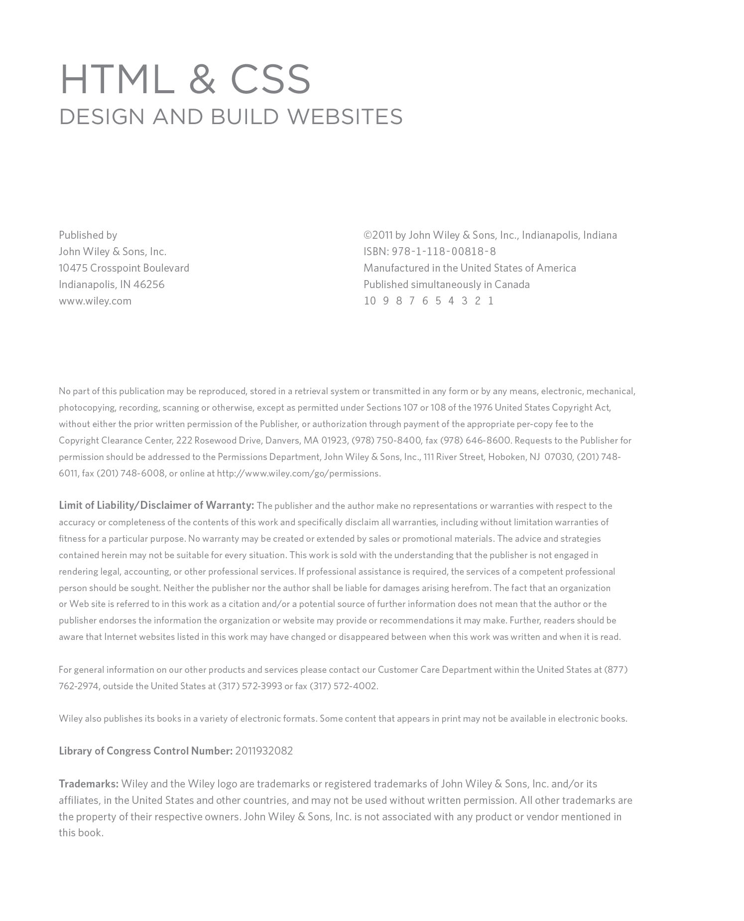HTML  CSS Design and Build Websites by Jon Duckett (Sách in màu-đen trắng)