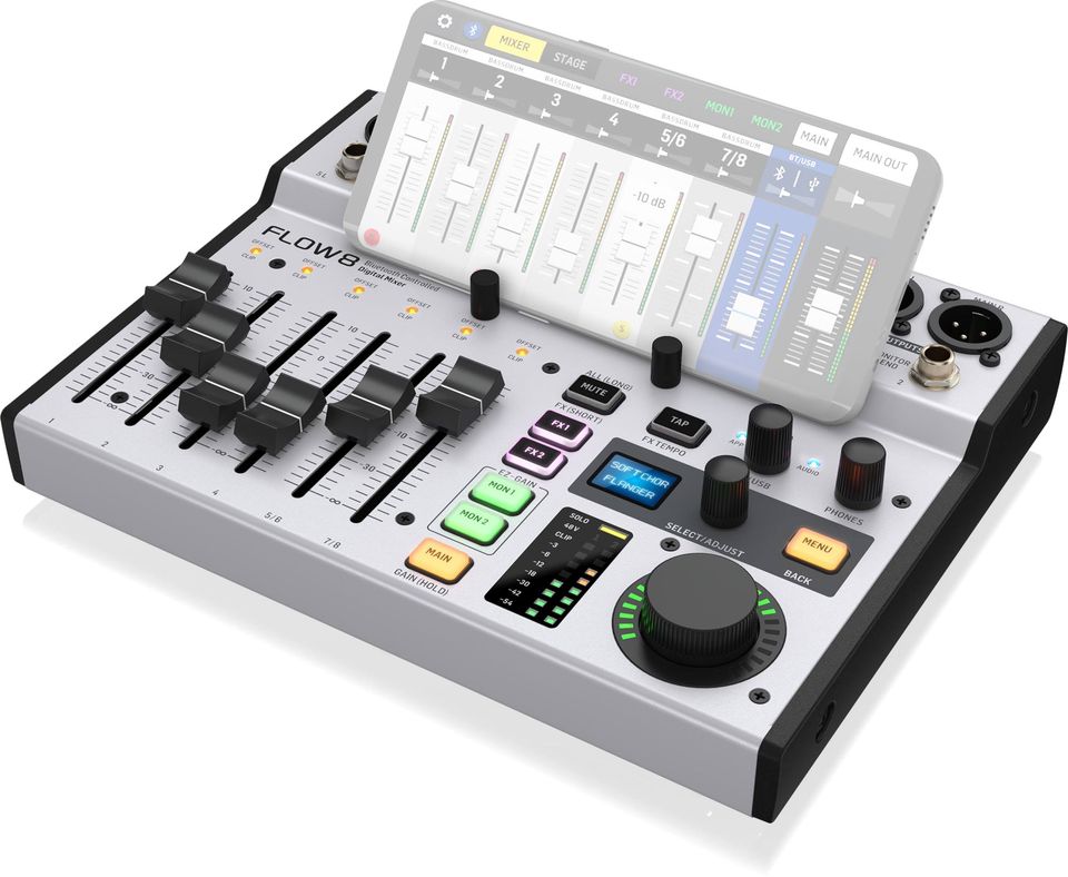 [HCM][Trả góp 0%]BÀN MIXER CƠ LAI SỐ BEHRINGER FLOW 8 -8 INPUT 2 FX USB AUDIO INTERFACE BEHRINGER CHÍNH HÃNG