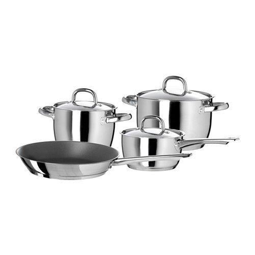 Bộ nồi chảo inox IKEA 4 món