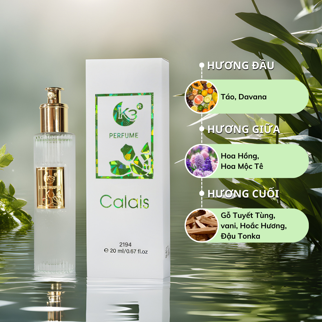 NƯỚC HOA K3 CHÍNH HÃNG (UNISEX) CALAIS: W2194