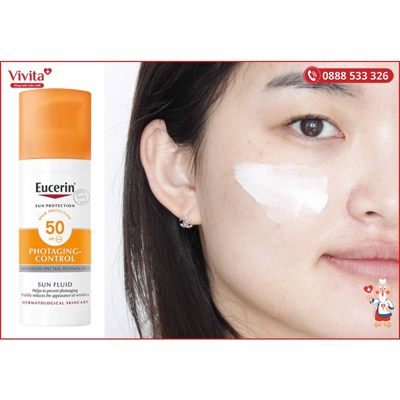 Kem chống nắng Eucerin Sun Fluid Photoaging 50ml