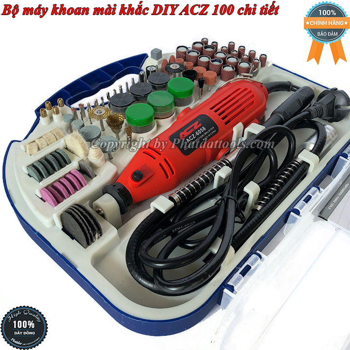 Bộ máy khoan-mài-cắt đa năng ACZ 100 chi tiết