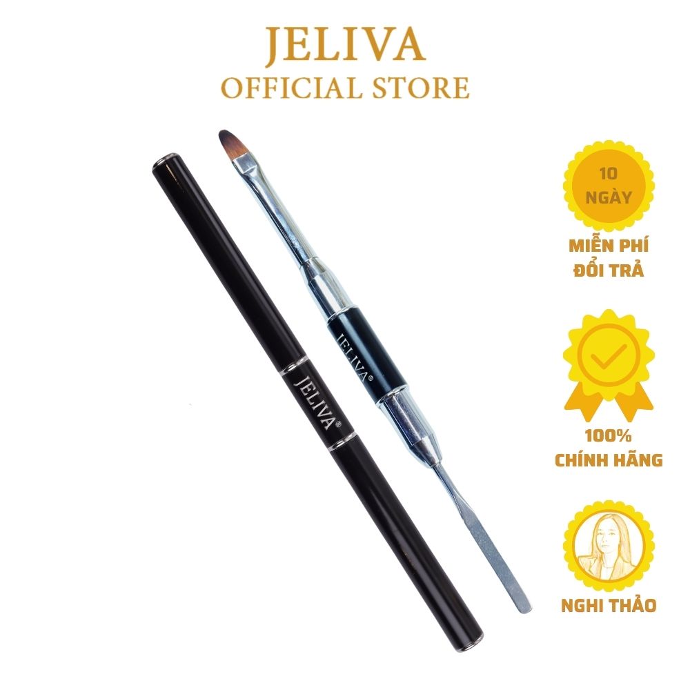 Cọ đắp gel đa năng JELIVA 2 đầu