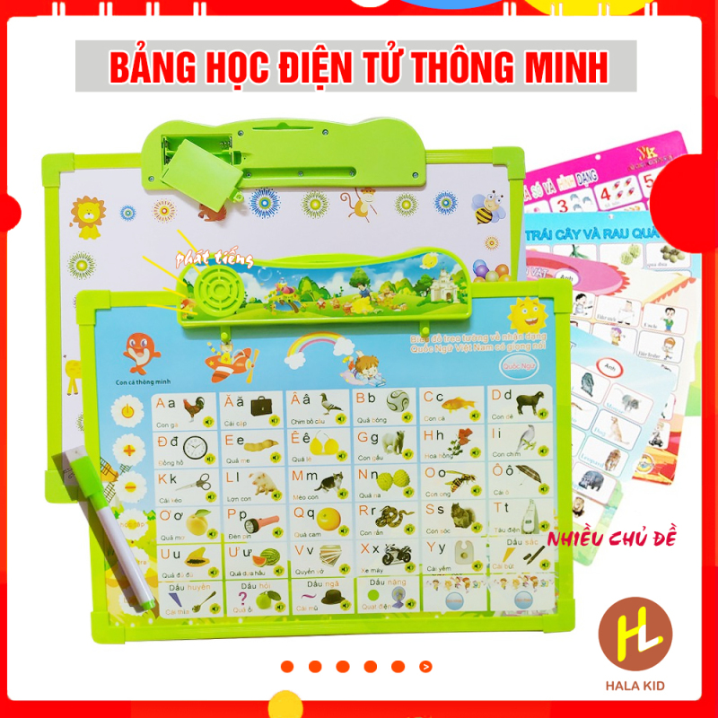 Bảng học điện tử thông minh 7 chủ đề Anh - Việt cho bé -PHÁT TIẾNG cho bé tập đọc