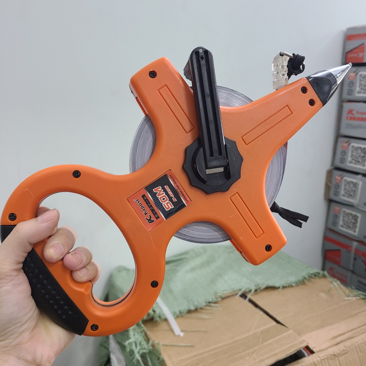 Thước cuộn dây thép 50m kapusi 0395