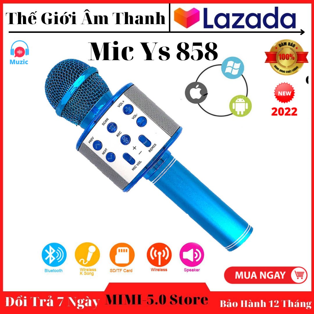 Mic hát karaoke bluetooth mini YS-858