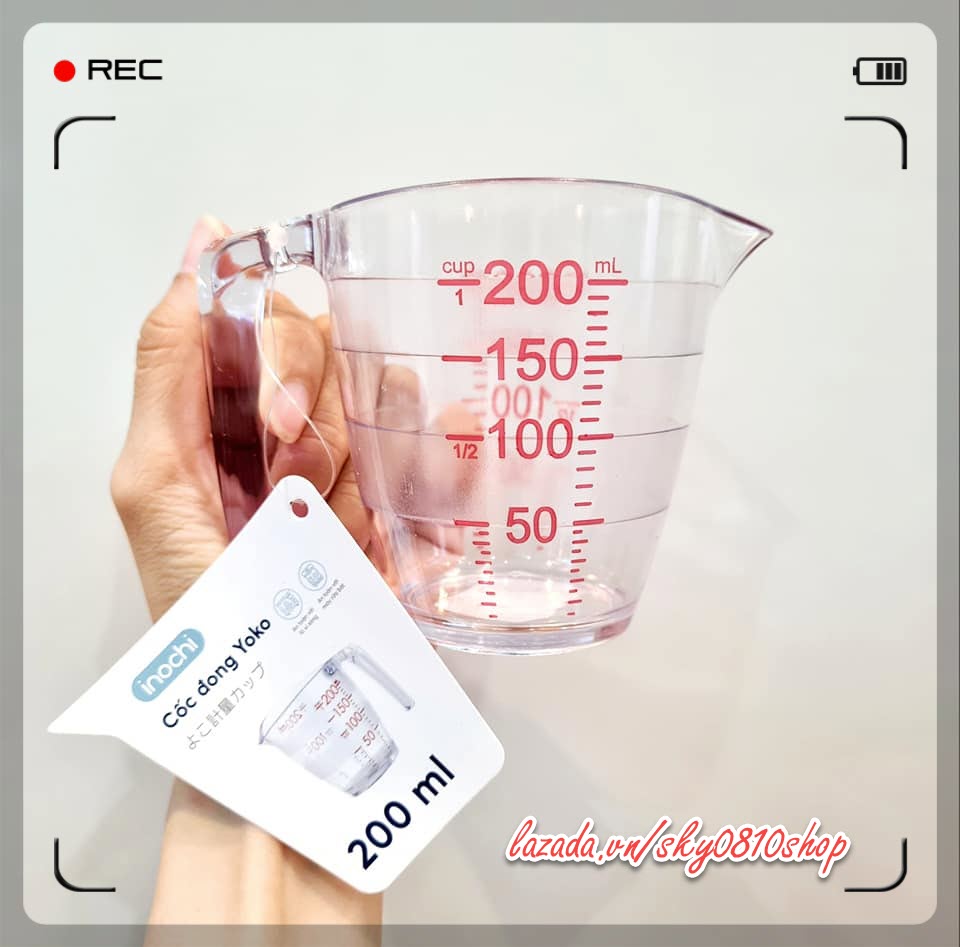 Cốc (ly) đong nước chia vạch Inochi - 200ml-500ml