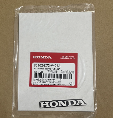 Tem honda dè bàng số tem honda dè bàng số future 125 mập future led 125 hàng chính hãng 86102k73v40zafuture 125 mập future led 125 hàng chính hãng 86102k73v40za