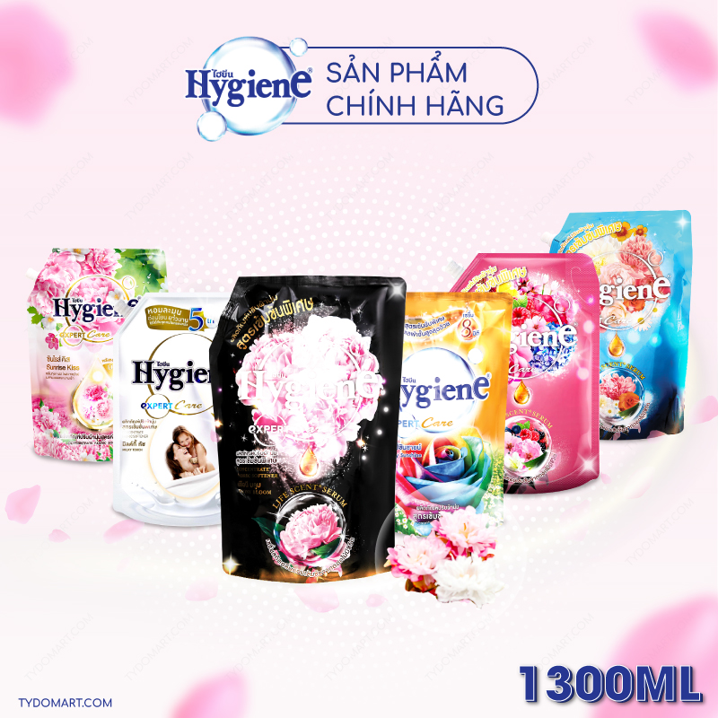 [HCM] NƯỚC XẢ VẢI ĐẬM ĐẶC HYGIENE 1300ML [MÀU HỒNG NHẠT] Thái Lan