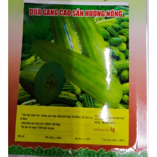 Hạt giống dưa gang trái dài - gói 5 gram
