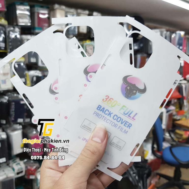 Miếng dán mặt lưng iphone 12, 12 mini, 12 pro, 12 max, 12 pro max trong suốt ppf