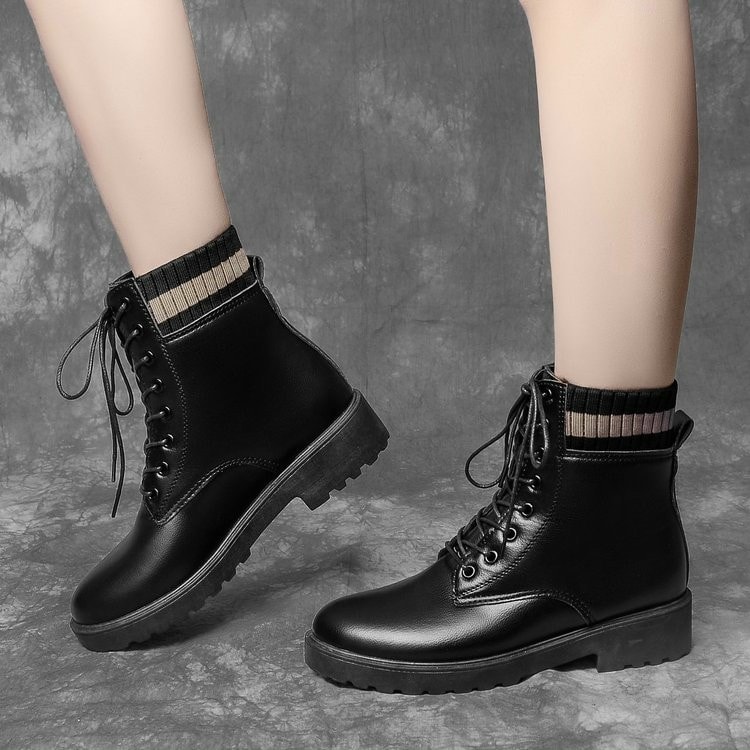 Giày bốt cổ cao nữ - Free ship - Giày boot nữ đẹp