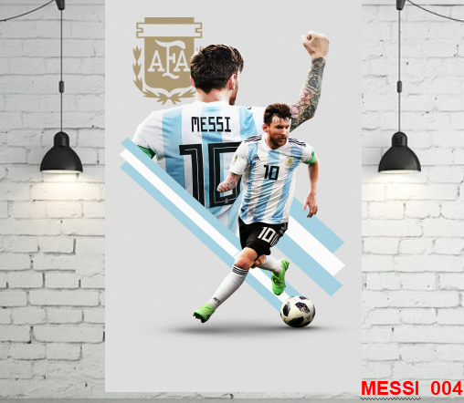Combo 5 ảnh poster MEssi 40x60 - LiDO Sports