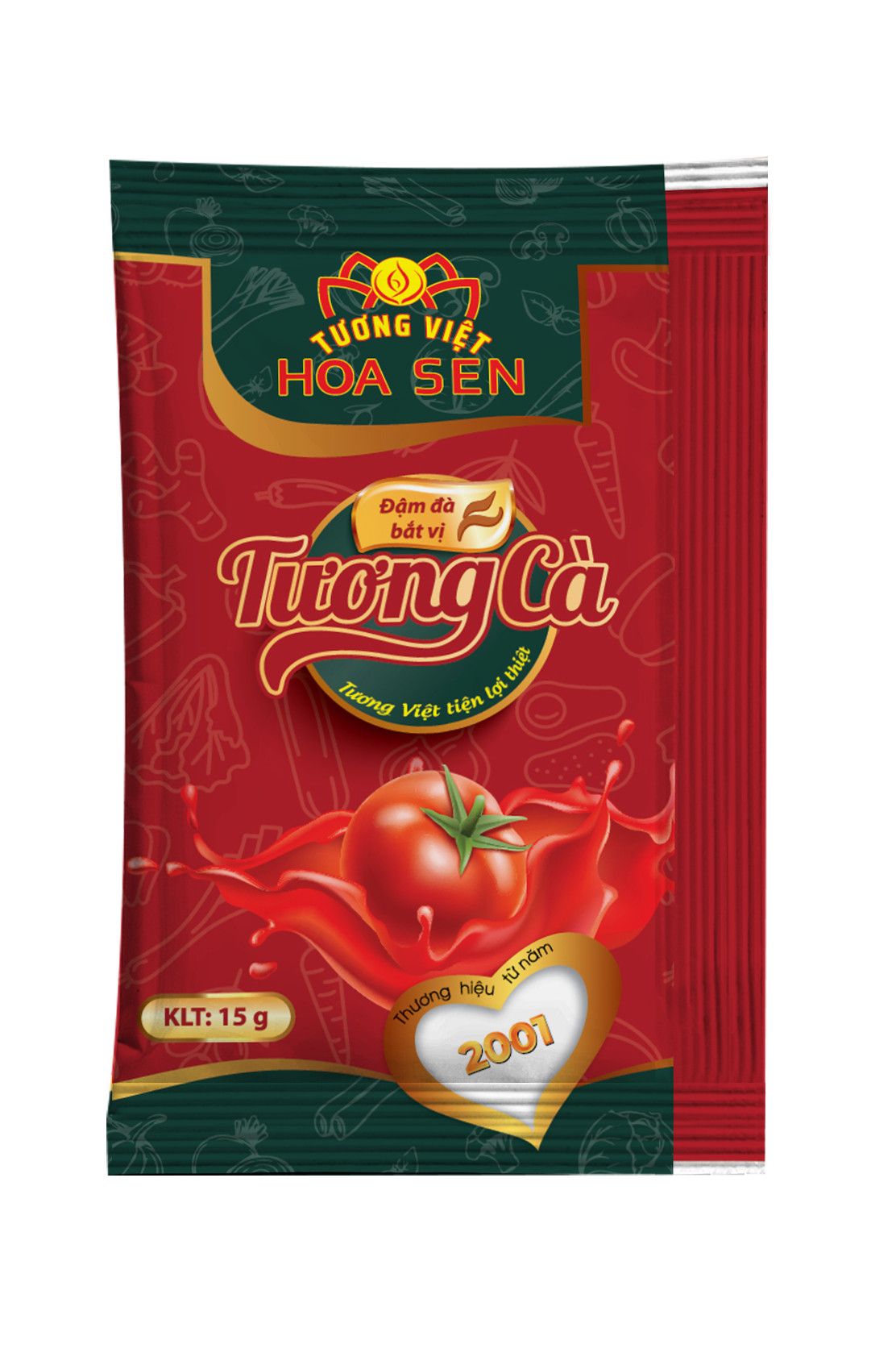 Tương Cà Gói 15g MM - 100 gói/vỉ