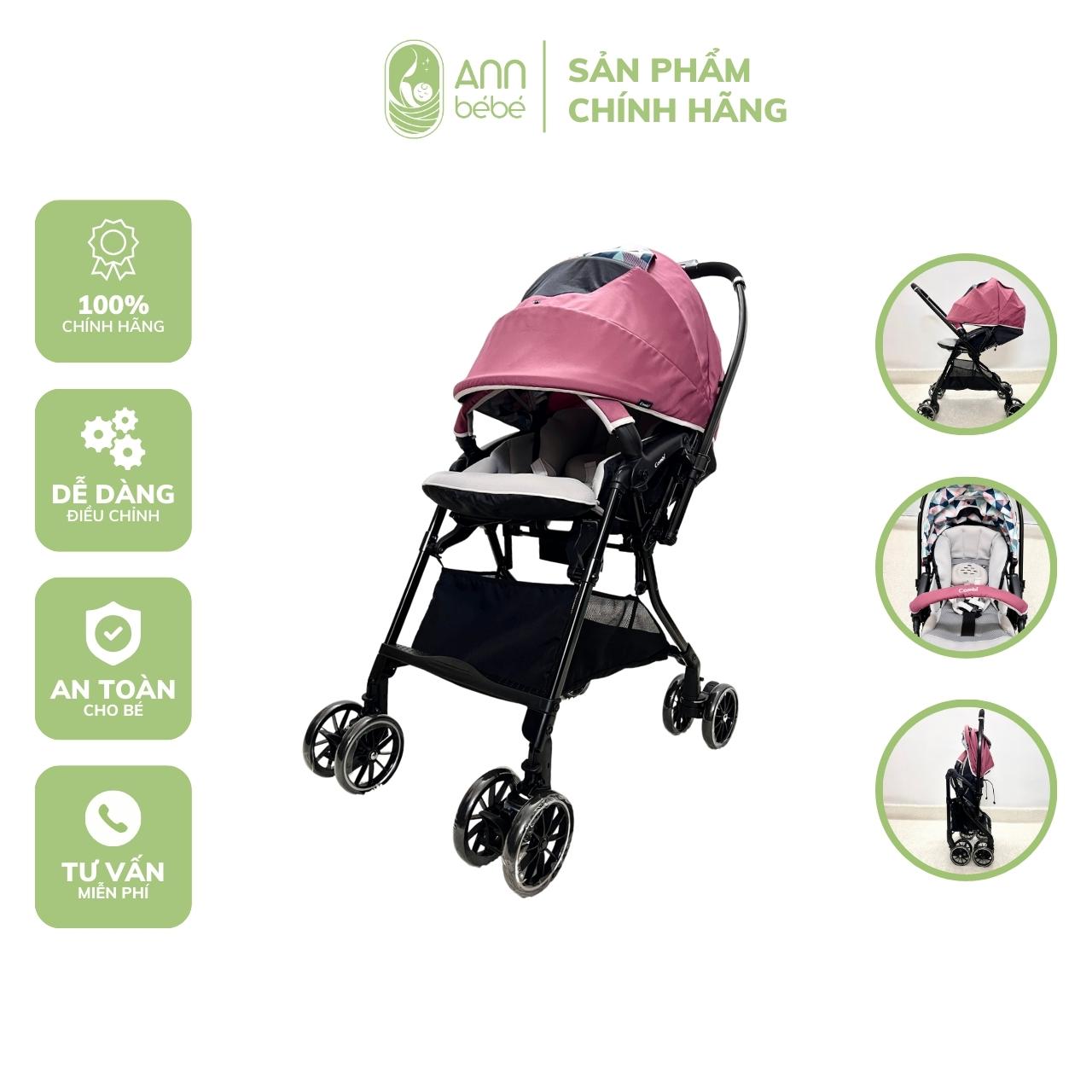 Annbebe pink 4As Combi trolley sugoal light