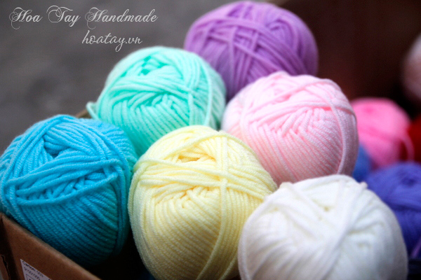 Len Cotton Soft len sợi đan móc thủ công - Hoa Tay Handmade