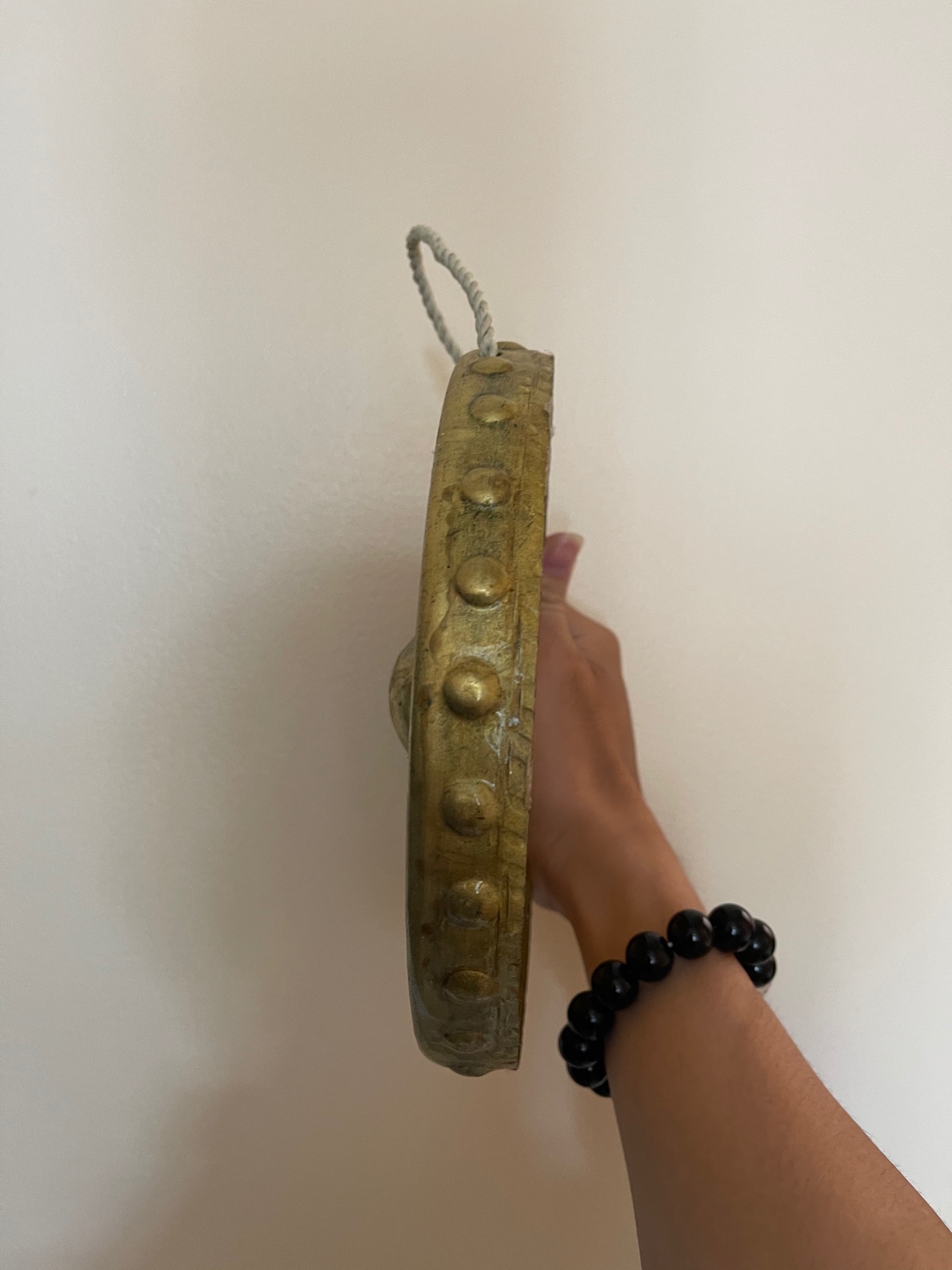 Chiêng đồng hoa văn trống đồng 20cm