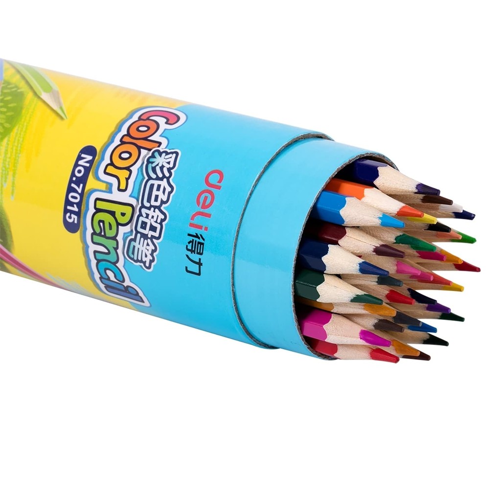 Bút chì màu cốc học sinh deli 7012/7013/7014/7015