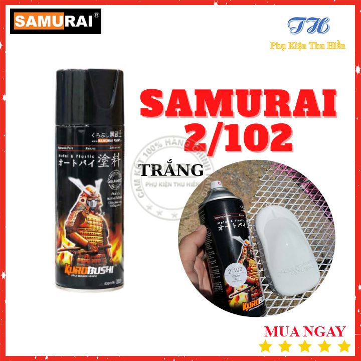 [HCM]Sơn Xịt Samurai Màu Trắng - Mã 2/102