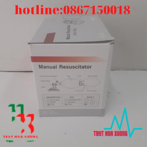 Bóng Bóp Ambu Cấp Cứu Oxy Tập Thở [Người Lớn, Trẻ Em]