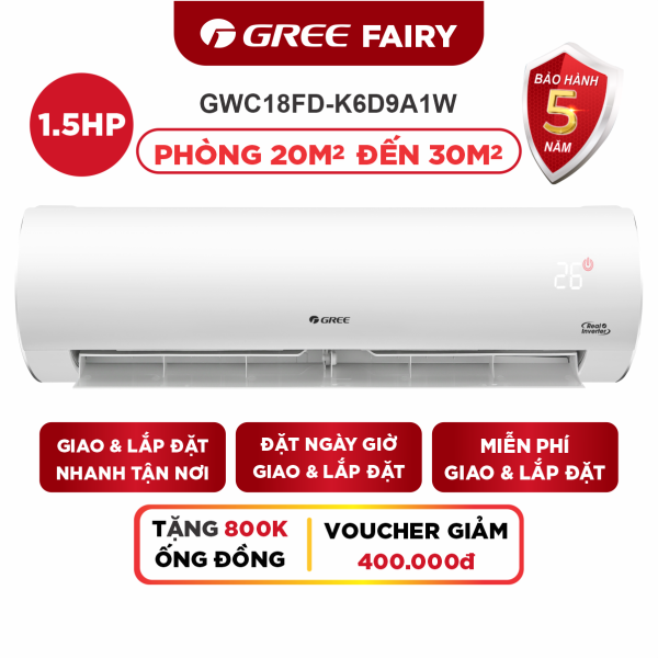 Bảng giá Máy LạnhGREE FAIRY Cao Cấp Inverter - Phù Hợp Phòng 20m2 Đến 30m2