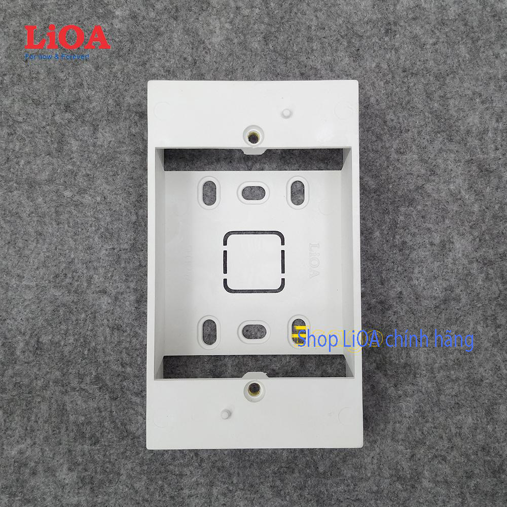 Đế nổi đơn LiOA dùng cho các mặt chữ nhật và mặt Module Concept