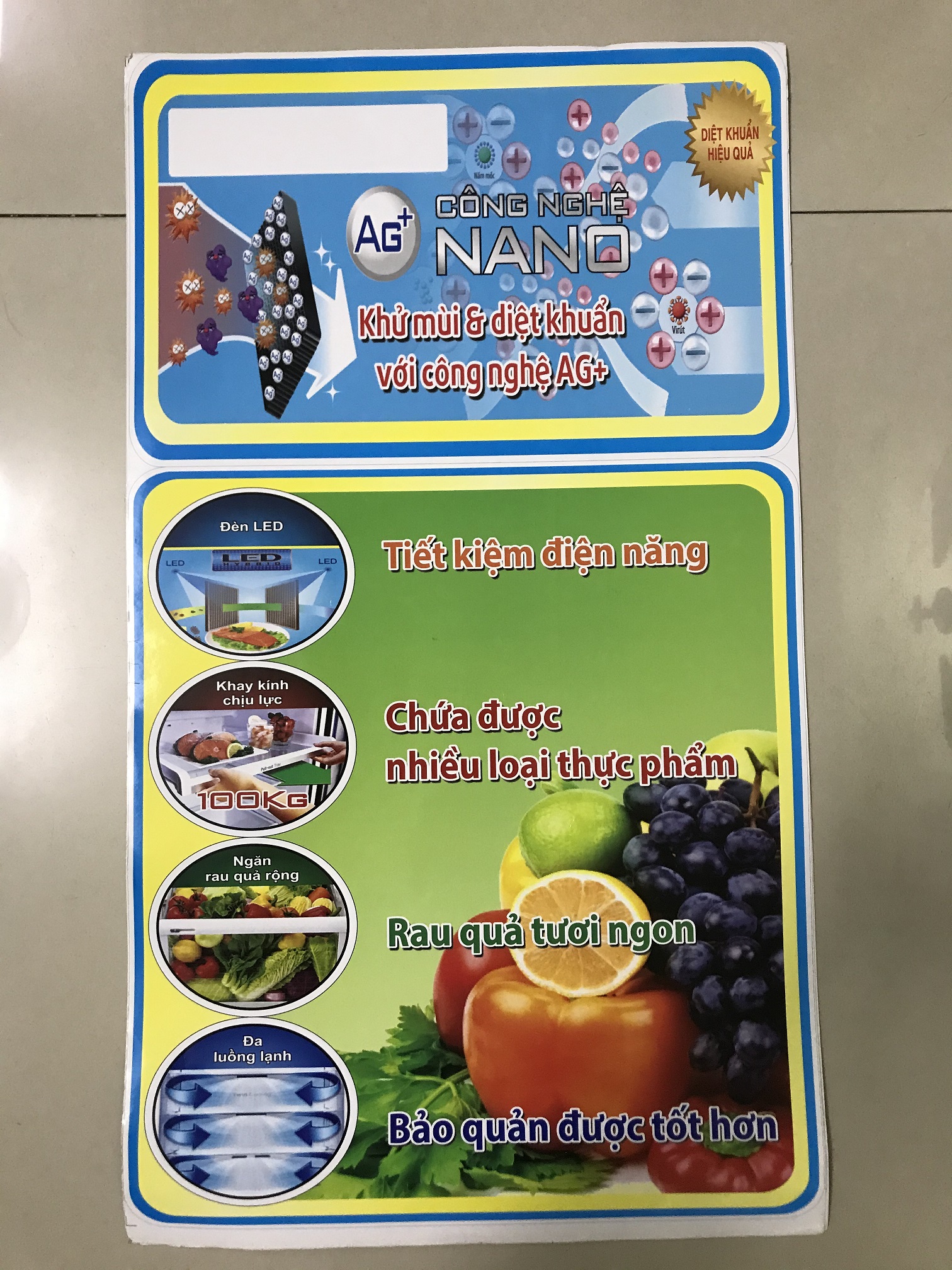 [HCM]Combo 10 tem dán tủ lạnh không ghi thương hiệu/ Combo 10 miếng dán tủ lạnh không ghi thương hiệu (mẫu 4)