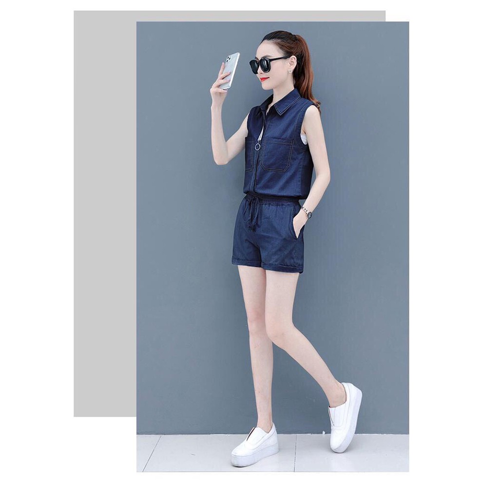 Áo Jean Liền Quần Thời Trang