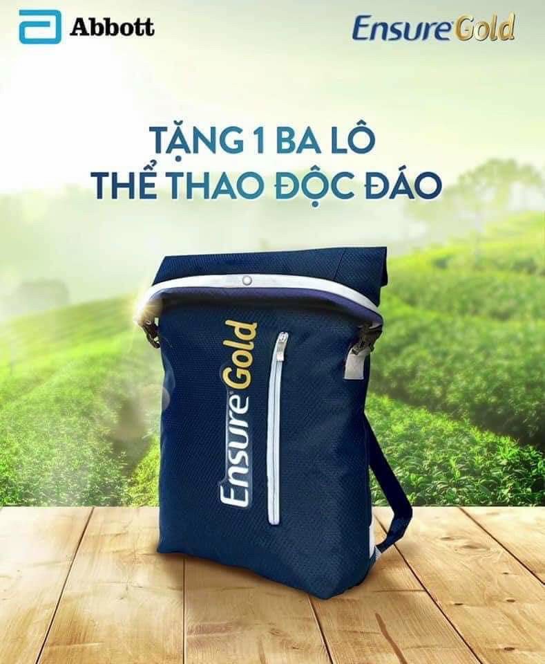 Balo thể thao quà tặng từ sữa ensure
