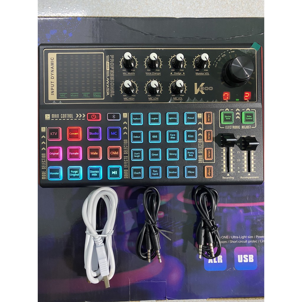 Trọn Bộ Sound Card K300 Mic Thu Âm BM 900 ⚡FREESHIP⚡ Hỗ Trợ Hát Autotune , Livestream , Thu Âm Cực Hay