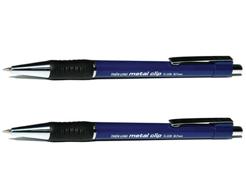 Bút bi Thiên Long 036 xanh ( 10 bút + 10 ruột )