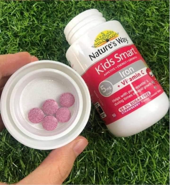 Nature's Way Kids Smart Iron 50 Chewable Tablets