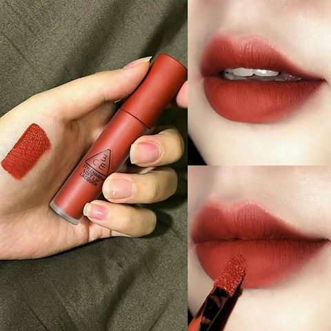 Son 3CE Kem Soft Lip Lacquer Màu NULL SET - Đỏ Gạch