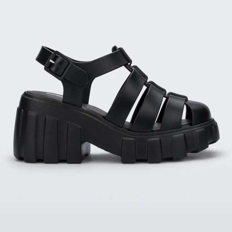 2023 giày nữ melissa mẫu mới melissa giày đế xuồng đế dày đế xuồng giày cao gót đế xuồng cao gót la mã nhẹ96