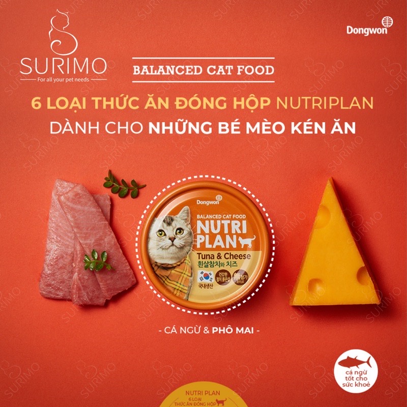 Pate Hàn Quốc NUTRI PLAN dành cho mèo hộp 160g